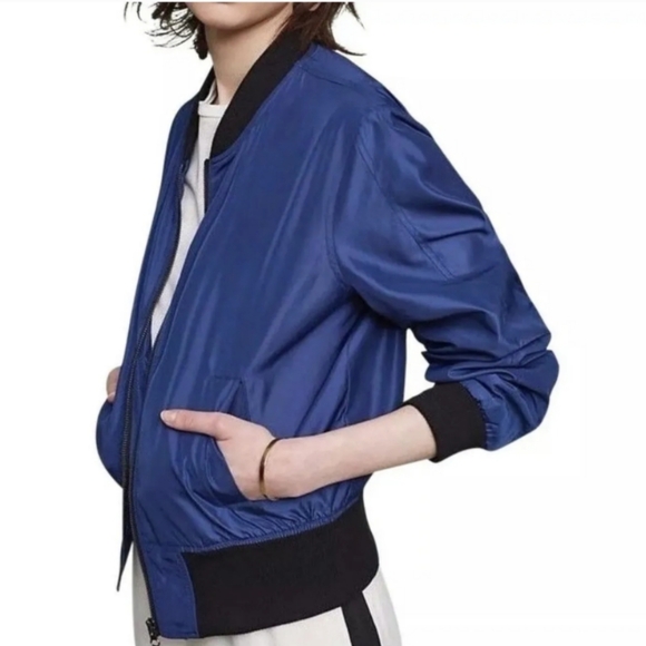๐๐ Anthropologie Hei Hei Journey Satin Bomber Jacket, M - Picture 15 of 15